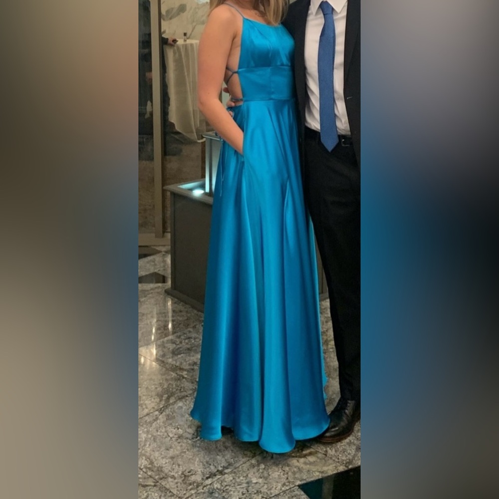 Betsy & Adams Blue Gown